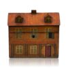 Front of the Antique Folk Art Cottage Tea Caddy
