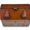 Top of the Antique Folk Art Cottage Tea Caddy