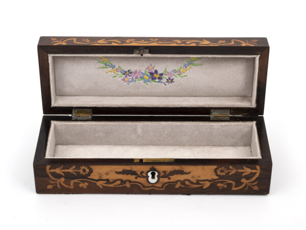 antique glove box open