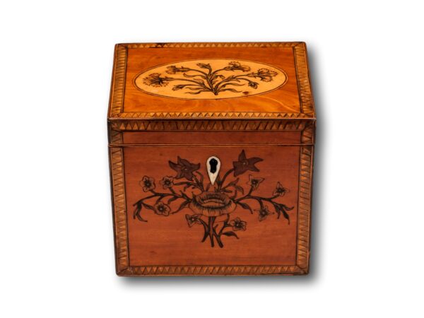 Overview of the Satinwood Tea Caddy