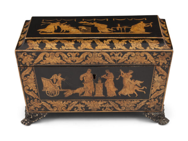 Penwork Tea Chest