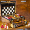 Antique Walnut Games Box