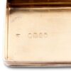 Close up of the hallmarks to the inside of the lid