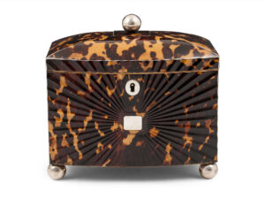 starburst tortoiseshell tea caddy