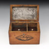 Georgian Satinwood Shell inlaid Tea Caddy - Image 8