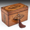 Georgian Satinwood Shell inlaid Tea Caddy - Image 11