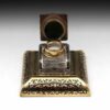 Boulle Tortoiseshell & Brass Inkwell - Image 6