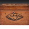 Georgian Satinwood Shell inlaid Tea Caddy - Image 2