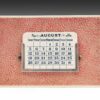 Art Deco Pink Shagreen Desk Calendar - Image 2
