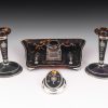 William Comyns Tortoiseshell and Silver Desk Set - Image 15