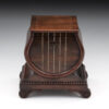 Rosewood Lyre Antique Tea Caddy