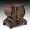 Rosewood Lyre Antique Tea Caddy - Image 11