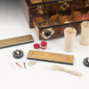 Antique Walnut Games Box - Image 13