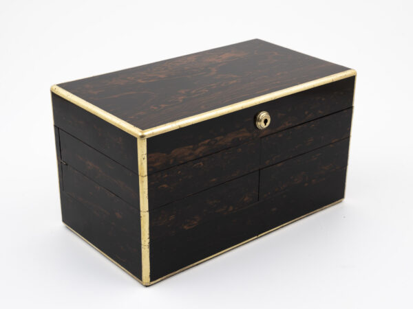 Cantilever jewellery box front side view
