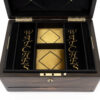 Coromandel Jewellery Box facing forward open close up