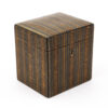 Scottish Mauchline Ware Tea Caddy front side view