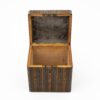 Scottish Mauchline Ware Tea Caddy open