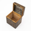 Scottish Mauchline Ware Tea Caddy open top view