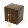Scottish Mauchline Ware Tea Caddy with key