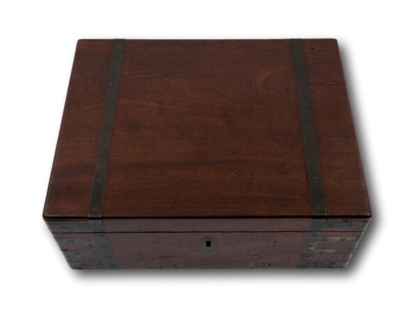 Top of the Captains Military Writing Box