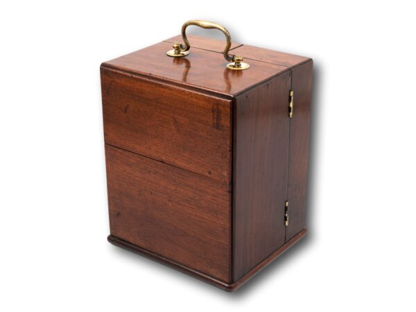 Rear overview of the Georgian Mahogany Apothecary Box