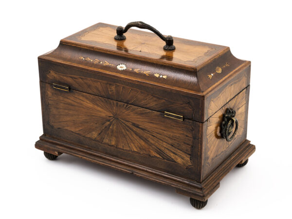 Sheraton Style Tea Caddy rear angle