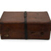 Cased coromandel writing box in leather case front view