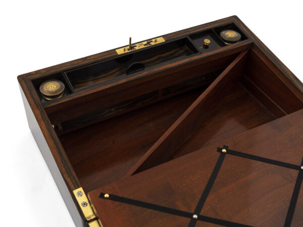 Cased coromandel writing secret compartment reveal