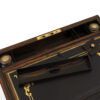 Cased coromandel writing box storage compartments