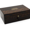 Cased coromandel writing box with key
