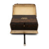 Cased coromandel writing box in leather case
