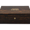 Cased coromandel writing box front view