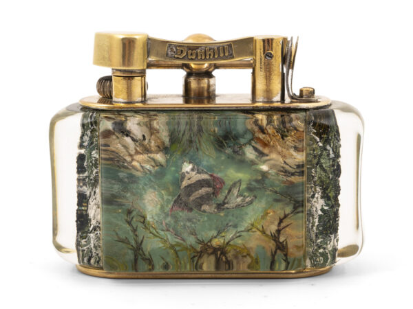 dunhill aquarium lighter front panel