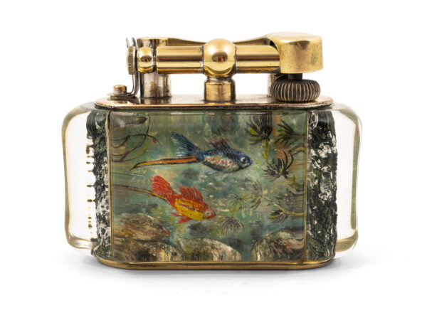 dunhill aquarium lighter rear panel