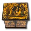 Top of the Japanned Chinoiserie Sewing Cabinet