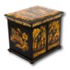 Front overview of the Japanned Chinoiserie Sewing Cabinet