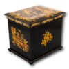 Rear overview of the Japanned Chinoiserie Sewing Cabinet