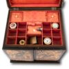 close up of the top storage compartment