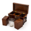 amboyna tea chest open