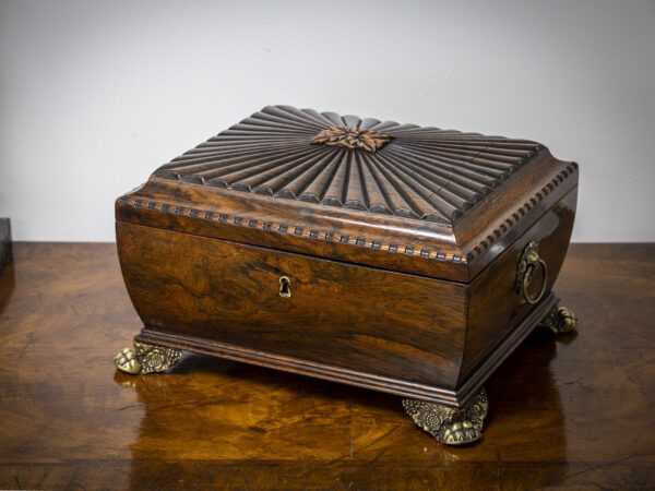 Rosewood Jewellery Box on table