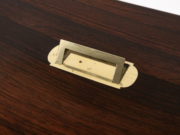 jewellery box with brass corner brackets handle