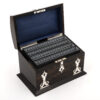 coromandel silver stationery box interior angle