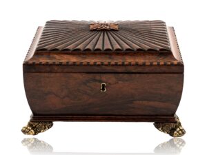 Overview of the Georgian Rosewood Jewellery Box