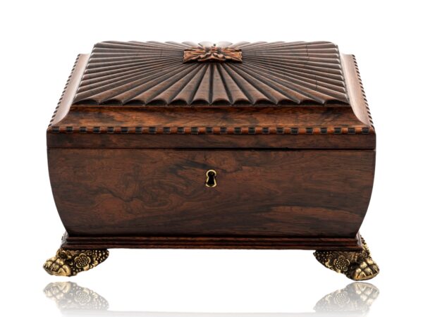 Overview of the Georgian Rosewood Jewellery Box