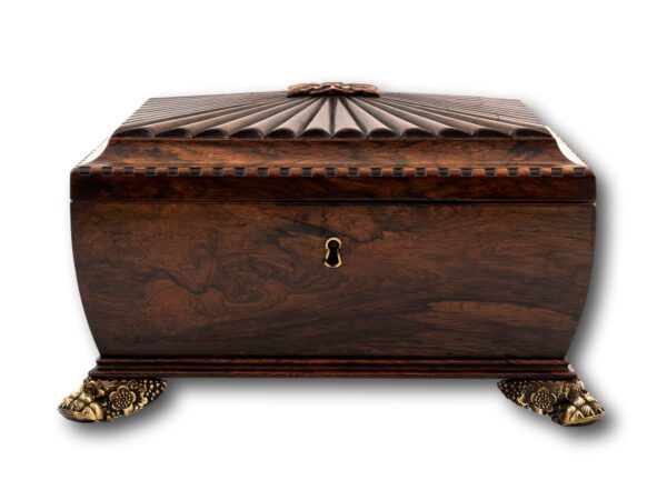 Front of the Georgian Rosewood Jewellery Box