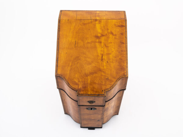 Satinwood Knife Box top down view