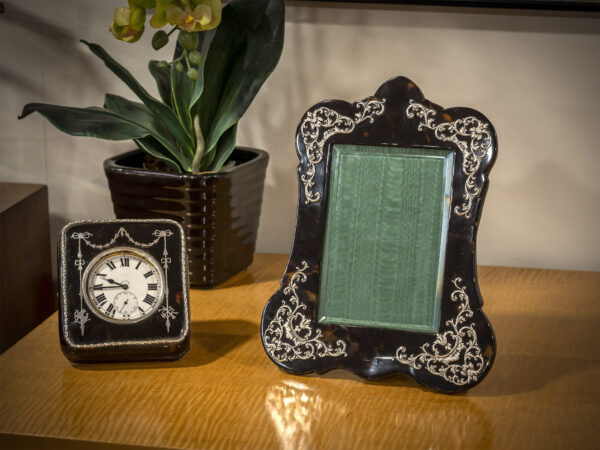 Tortoiseshell Picture Frame on table