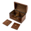 Conch Shell Tea Caddy open lids removed