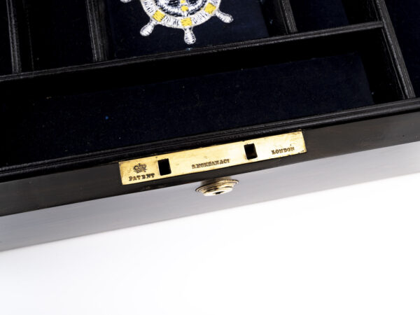 Coromandel Jewellery Box lock close up