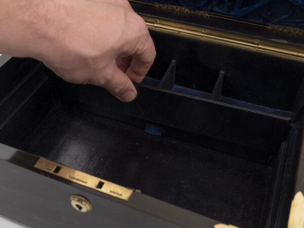 Coromandel Jewellery Box hidden compartment reveal